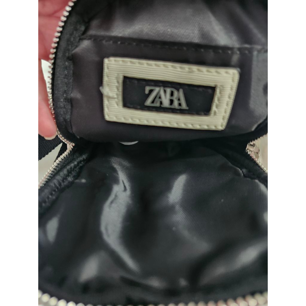 Women's ZARA White Crossbody Bag with Black Strap - Picture 5 of 6